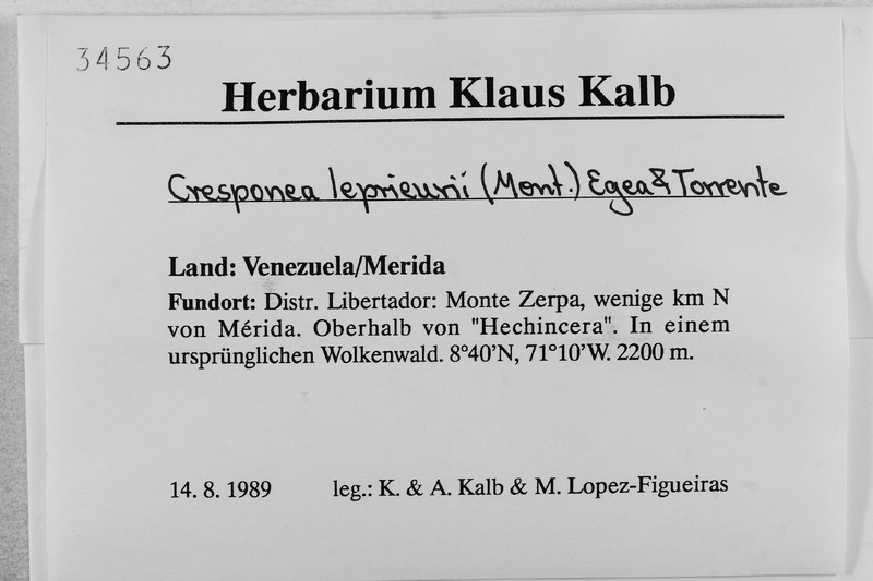Cresponea leprieurii
